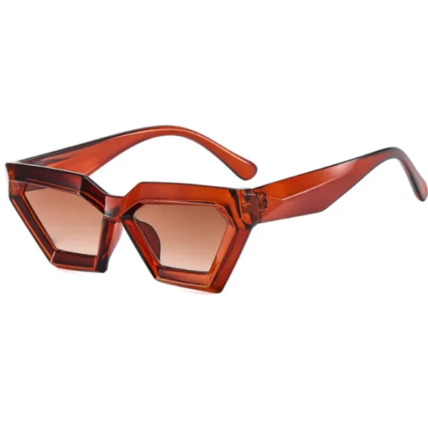 Vintage Cat Eye Sunglasses Women Men Cool Polygon Futuristic Sun Glasses UV400 Protection Shades Fashion Eyewear - Image 5