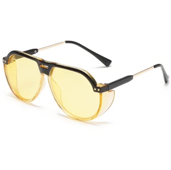 Big Frame Sunglasses Fashion Punk Sun Glasses Double Beam Funky Eyewear for Women and Men UV400 Shades - Image 5