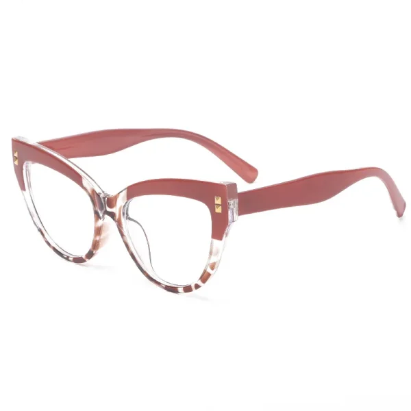 7727  Retro Cat Eye Design Glasses Fashion Spike Trendy Anti Blue Light Eyeglasses Ins Optical Frames 2023 - Image 4