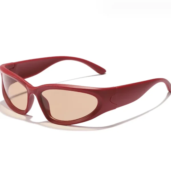 Kids Trendy Sports Sunglasses Y2K Wrap Around Sun Glasses Children Shades Outdoor Sports Cycling Eyewear - Image 6