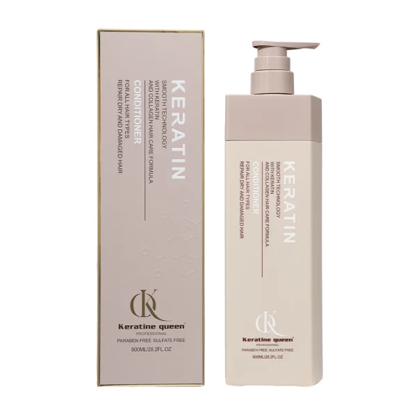Private Label Organic Keratin Hair Shampoo and Conditioner Set Sulfate-Free Anti-Dandruff Repairing Cream Shampoo for Daily Use - Image 2