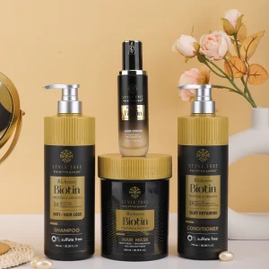 Wholesale Private Label Organic Repair Argan Oil Salon Hair Care Growth Keratin Sulfate Free Biotin Hair Shampoo and Conditioner