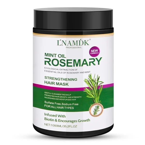 OEM/ODM 1000 ml rosemary peppermint oil hair mask moisturizing hair dye perm ointment - Image 6