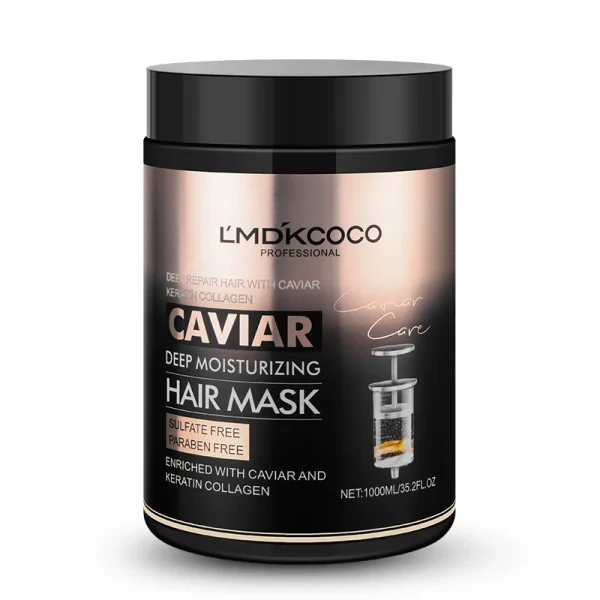 1000ml Caviar Hair Mask Deep Conditioning Repair Moisturizing Treatment for Damaged Dry Hair Advanced Nourishing and Shine Care - Image 5