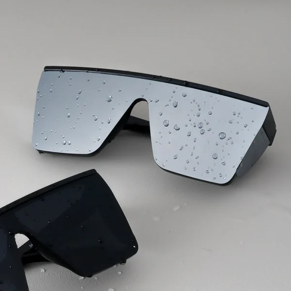 Lmamba Customized ANSI Z87 Designer High Quality Custom Logo Safety Glasses Side Shield Safety  Square Mirror Sunglasses - Image 3