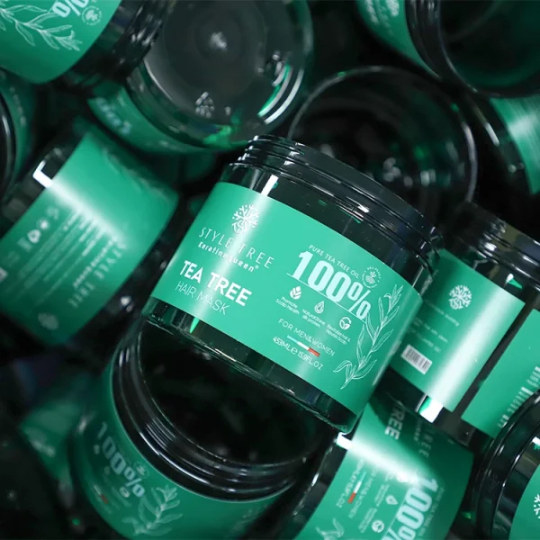 Private Label Tea Tree Essence Hair Mask Moisturizing Hair Smoothness Product for Dry Frizz Hair - Image 2