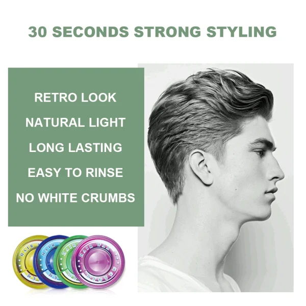 Professional Salon Use Hair Care and Hair Styling Pomade Hair Wax for Men - Image 3