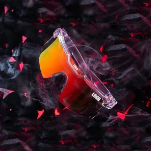 LMA Most Popular Brand Shades Square Mirror Red Lens Crystal Clear Sports Eyewear ANSI Z87+ High Quality Safety Sunglasses