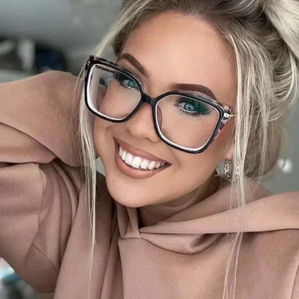 LMA 95811 Women Optical Spectacles Eyeglass INS Latest Model Computer Fashion Blue Light Blocking TR90 Glasses Frame 2024 - Image 3