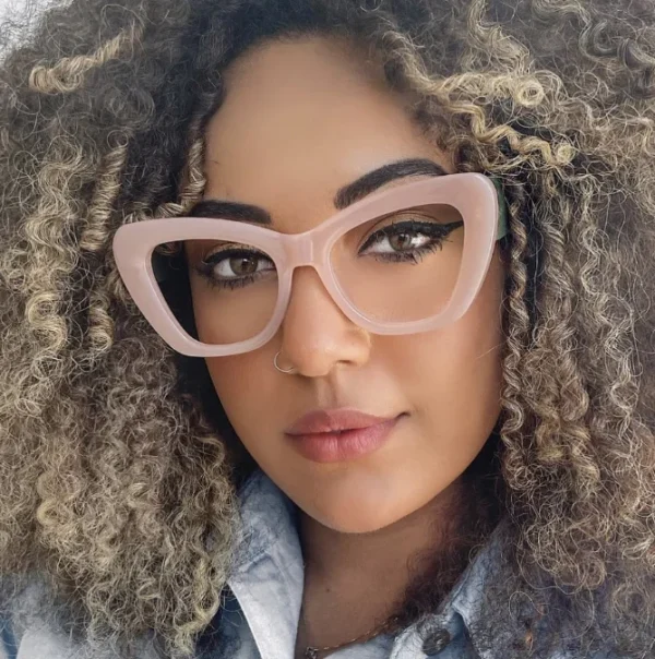 Big Frame Cat Eye Glasses Big Frame Women Trending Color Personality Fashion Oversized Leopard Eyeglass UV400 - Image 3