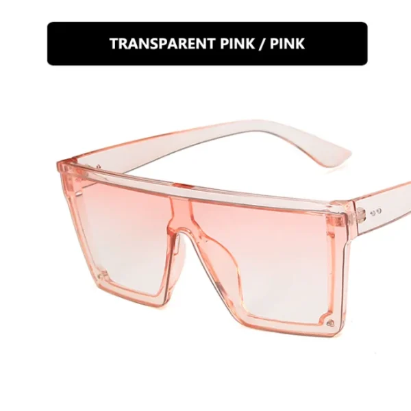 New Fashion Sunglasses Square Oversized Sun Glasses for Women Men Flat Top Big Black Frame Shades Custom Logo - Image 5