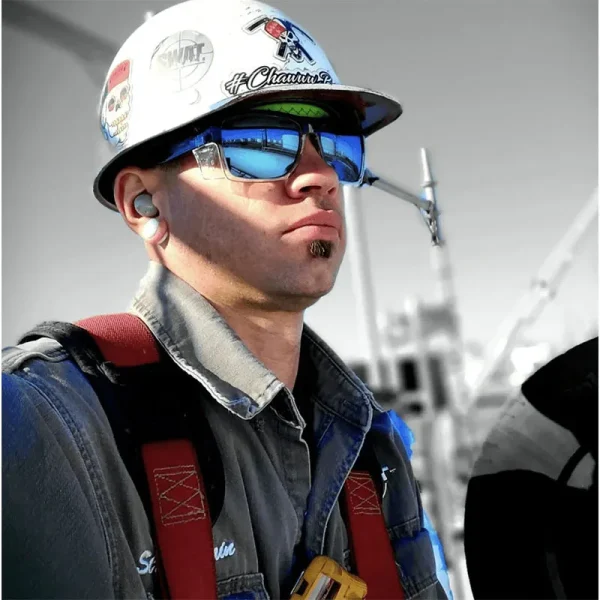 LMA Top Selling Sports ANSI Z87+ High Quality Custom Shades Removable Shield Frame Square Mirror Blue Lens Safety Sunglasses - Image 3