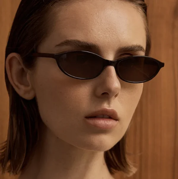 Narrow Frame Oval Sunglasses for Women Trendy Small Vintage Sun Glasses UV Protection Custom Logo Fashion Eyewear - Image 3