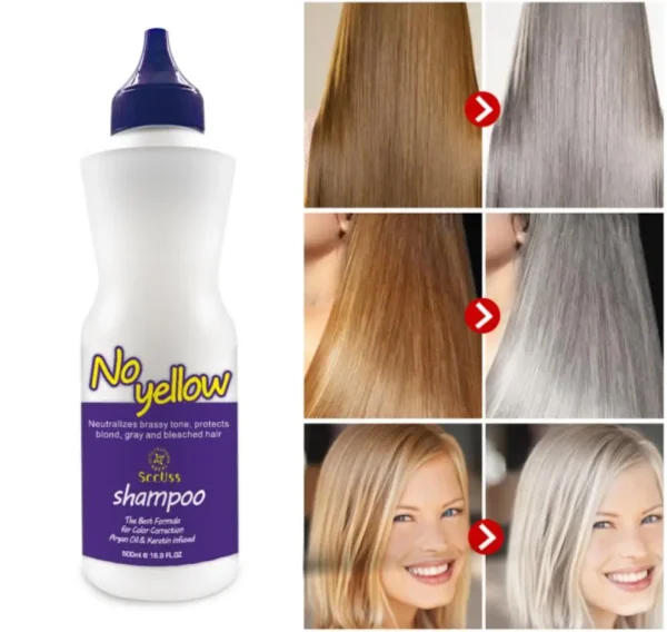 OEM/ODM Low Price Ammonia & Bleach 500ml Free Remove Hair Dye Artificial Hair Color Remover Shampoo No Yellow Shampoo Organic ha - Image 6
