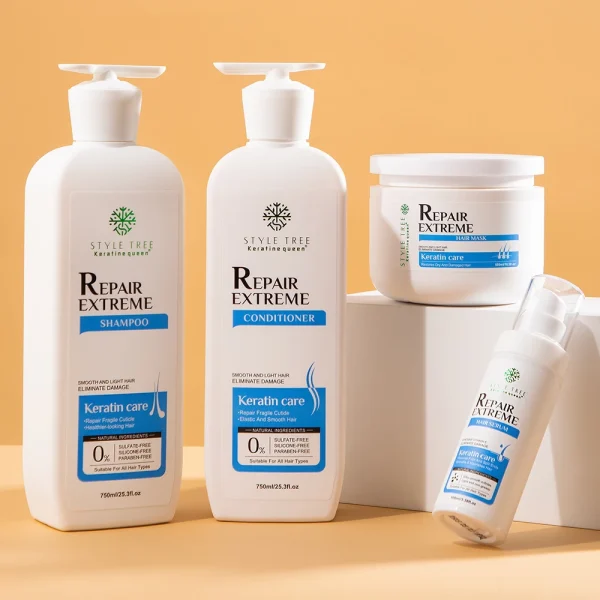 Wholesale Organic Natural Repair Hair Care Set Silicone Free Shampoo Conditioner Moisturizing Repair Hair Mask for Daily Use - Image 2