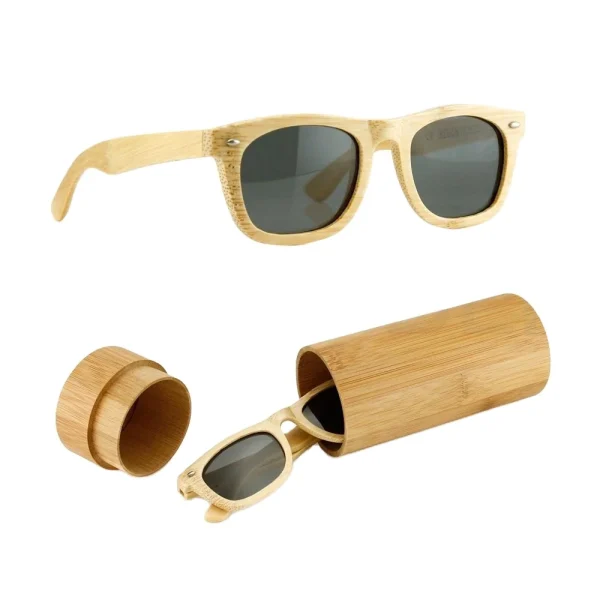 High Quality Retro Hot Mirror Wood Polarized Sunglasses Men Sunglasses 2023 Custom logo Polarized Bamboo Wooden Sunglasses - Image 3