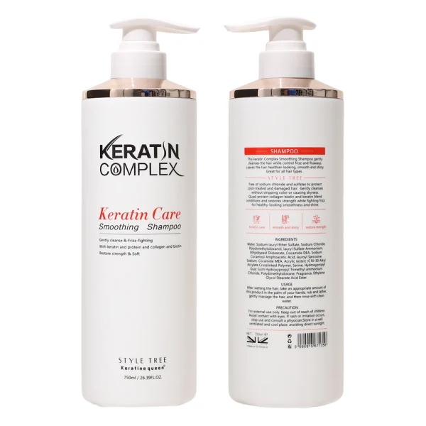 Factory Price Biotin Keratin Hair Care Set Volumizing Keratin Complex Shampoo for Thickening Hair - Image 6