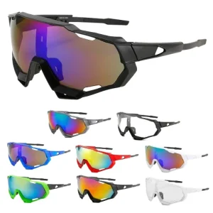 Mens Sports Sunglasses Lenses Men Womens Cycling Glasses Skinny Baseball Running Fishing Golf Driving Sunglasses UV Protection