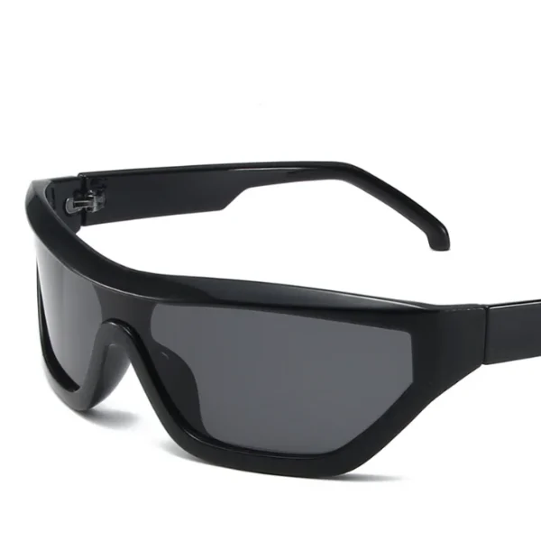 Geometric Frame Cyber Y2K Sunglasses Men Surfing Sporty Wrap Around Sun Glasses Women Fashion Punk Shades - Image 6