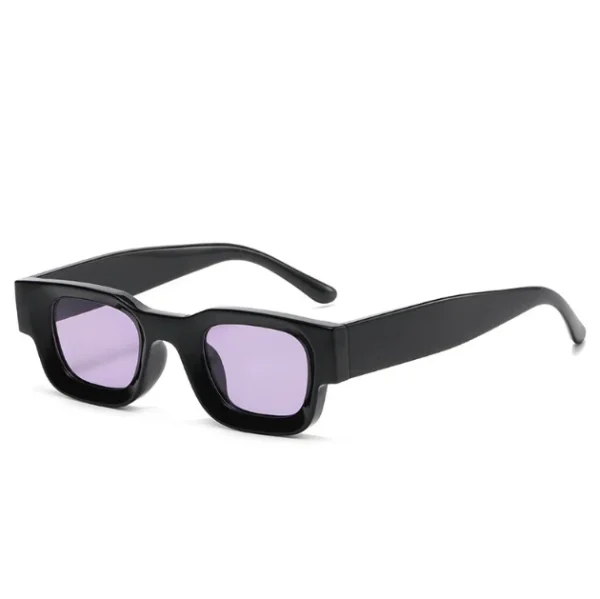 Retro Rectangle Sunglasses High Fashion Glasses Thick Frame Fashion Sunglasses Funky Polarized Shades Lentes De Sol Para Mujer - Image 6