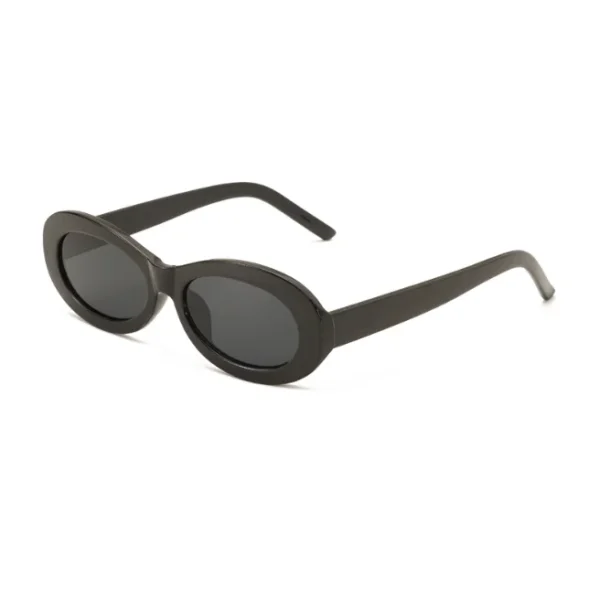Retro Oval Sunglasses Men Women Vintage Fashion Small Frame Round Sun Glasses Classic Black White Shades - Image 5