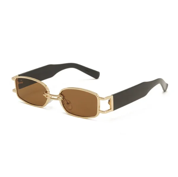 Retro Small Square Punk Sunglasses Men 2025 Rectangular Frame Shades Cool Hip Hop Sun Glasses for Women - Image 5