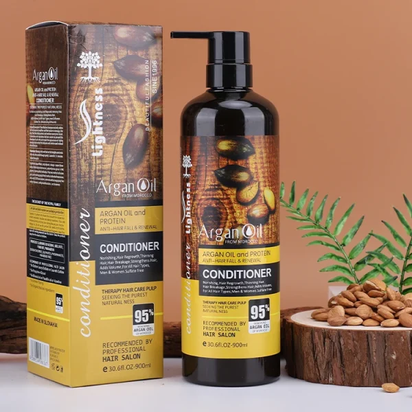 Wholesale Sulfate Free Protein Hair Care Set Nourishing Moroccan Argan Oil Shampoo and Conditioner - Image 2