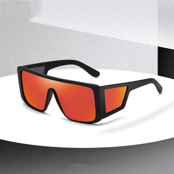 Lmamba PC Frame Fashion Custom Logo Vintage Rectangle Z87 Safety Sunglasses Side Shield Square Mirror Sun Glasses Men Women - Image 4