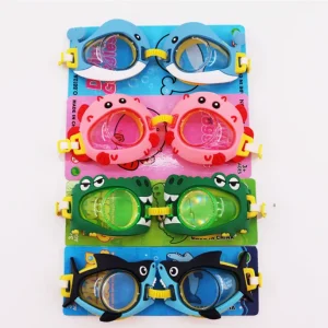 2025 Kids Children's Waterproof  Cartoon Animal Shark Fish Cat Rabbit Penguin Mermaid Swimming Goggles