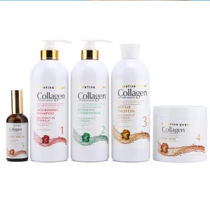 High Quality Organic Keratin Hair Treatment Collagen Shampoo and Conditioner Moisturizing Private Label for Thickening Hair