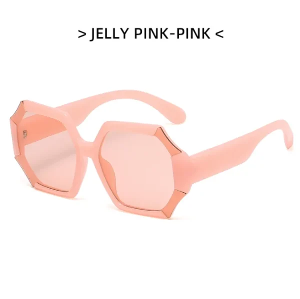 Large Frame Sunglasses Outdoor Vacation for Men and Women Irregular UV400 Sun Glasses Fashion Shades - Image 6