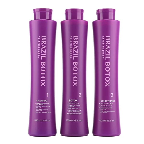1L*3 Frizz Control Smoothing Brazilian Blowout Brazilian Keratin Straightening Treatment - Image 3
