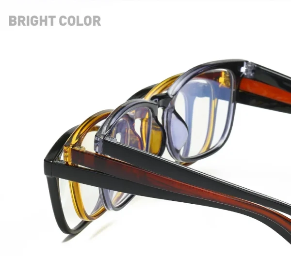 Lightweight With Spring Hinge Anti UV Eye Protection Ray Rectangular Computer Reading Naked Glasses in Spain Eyeglass Frame