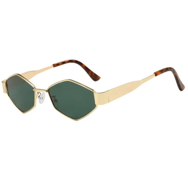 Hexagonal Sunglasses for Women Men Unique Polygon Sun Glasses Small Metal Frame Vintage Shades Fashion Eyewear 2025 - Image 3