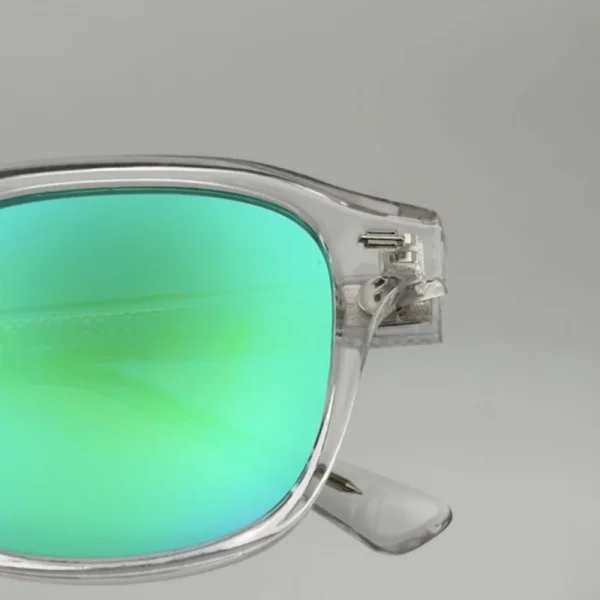 LMA 3507 Vintage High Quality Rectangle Designer Classic Shades Mirror Green UV400 Anti-Reflective Lens Unisex Sunglasses - Image 4