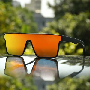 LMA Brand Designer Oversized Square Shades Custom Logo Rectangle Cycling Flat Top MirrorPolarized Sunglasses Men Fishing