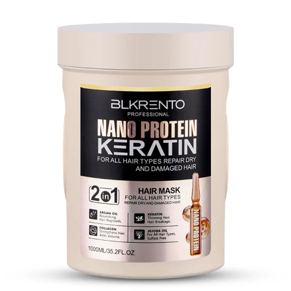 Customizable 1000ml Nano Keratin Hair Mask Hair Repair Protect Color Prevent Hair Loss Smoothing Conditioner - Image 4