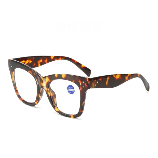 2327 New Large Frame Fashionable Anti-Blue Light Men's Retro Round Presbyopic Reading Glasses Wholesale Women Custom - Image 4