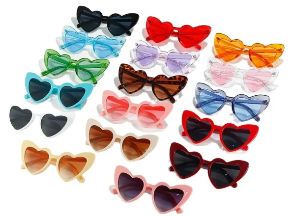 2024 Women Lentes De Sol Cat Eye Sun Glasses Female Retro Love Heart Shaped Glasses Ladies UV400 Protection Heart Sunglasses - Image 4