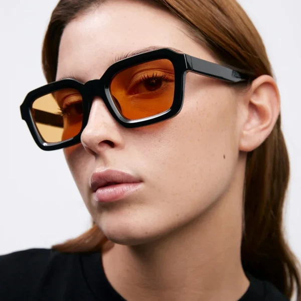 LMA 3412 New Arrival Brand Square Trendy Custom Logo Eyewear UV400 Orange Polarized Men Women Antiscratch Coating Sunglasses - Image 3