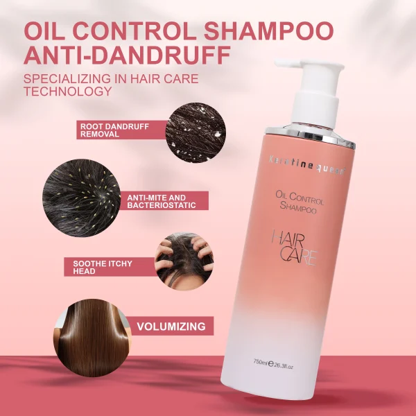 OEM/ODM Professional Hair Care Shampoo Set Fluffy Oil Control Anti-Dandruff Shampoo for Damage Repair Hair - Image 3