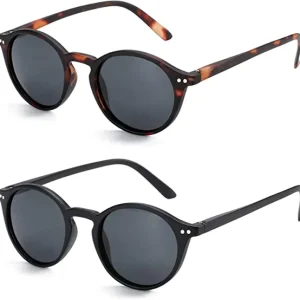 Sunglasses Men Polarized Retro Round Sunglasses Lentes De Sol Hombre Stylish Shades for Men and Women Classic UV protection