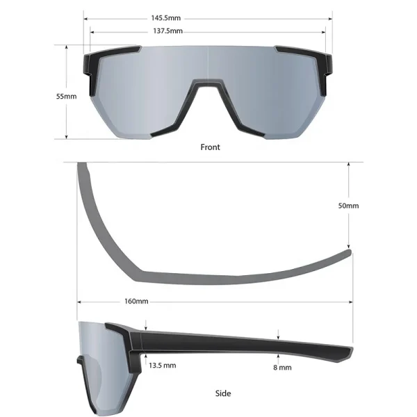 LMA Sports Eyewear ANSI Z87+ Custom Logo Designer Shades Men Women Green Mirror UV400 High Quality Side Shield Safety Sunglasses - Image 5