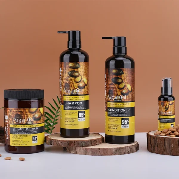 Organic Argan Oil Cream Hair Mask Moisturizing Hair Treatment Mask for for Anti-hair Fall & Renewal - Image 3