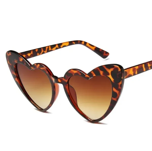 Heart Sunglasses for Women Trendy Cat Eye Love Shaped Sunglasses Vintage Lovely Retro Cute Sun Glasses Custom Logo - Image 4