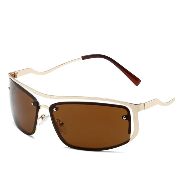 Hot Selling Y2k Sunglasses for Women Men Fashion Metal Frame Sun Glasses Trendy Punk Rectangle Retro Eyewear - Image 6