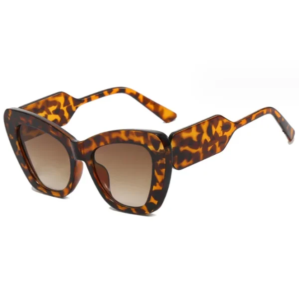 Big Frame Cat Eye Glasses Big Frame Women Trending Color Personality Fashion Oversized Leopard Eyeglass UV400 - Image 5