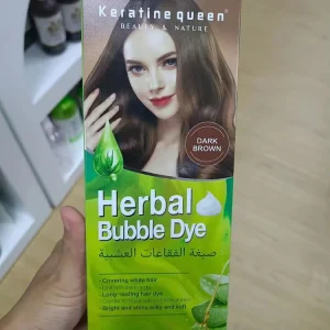 Easy Use Bubble Dye Plant Dye Hair Color Cream Bubble Hair Dye Black Cover White Hair