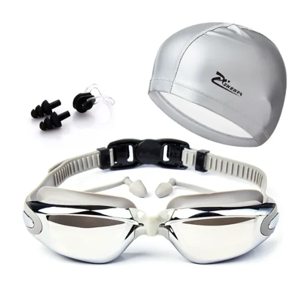 Gafas De Natacion Swimming Glasses Adult Swim Goggles Adjustable Swimming Goggles With Earplugs Nose Clip Caps - Image 5