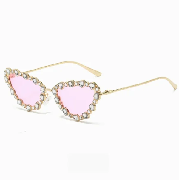 Sparkling Crystal Cat Eye Sunglasses Women Rhinestone Diamond Party Eyewear Ladies Bling Shades for Women - Image 6